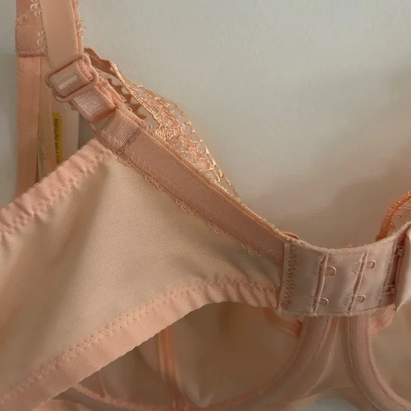 Wacoal Peach Sheer Underwire Bra - Picture 4 of 5